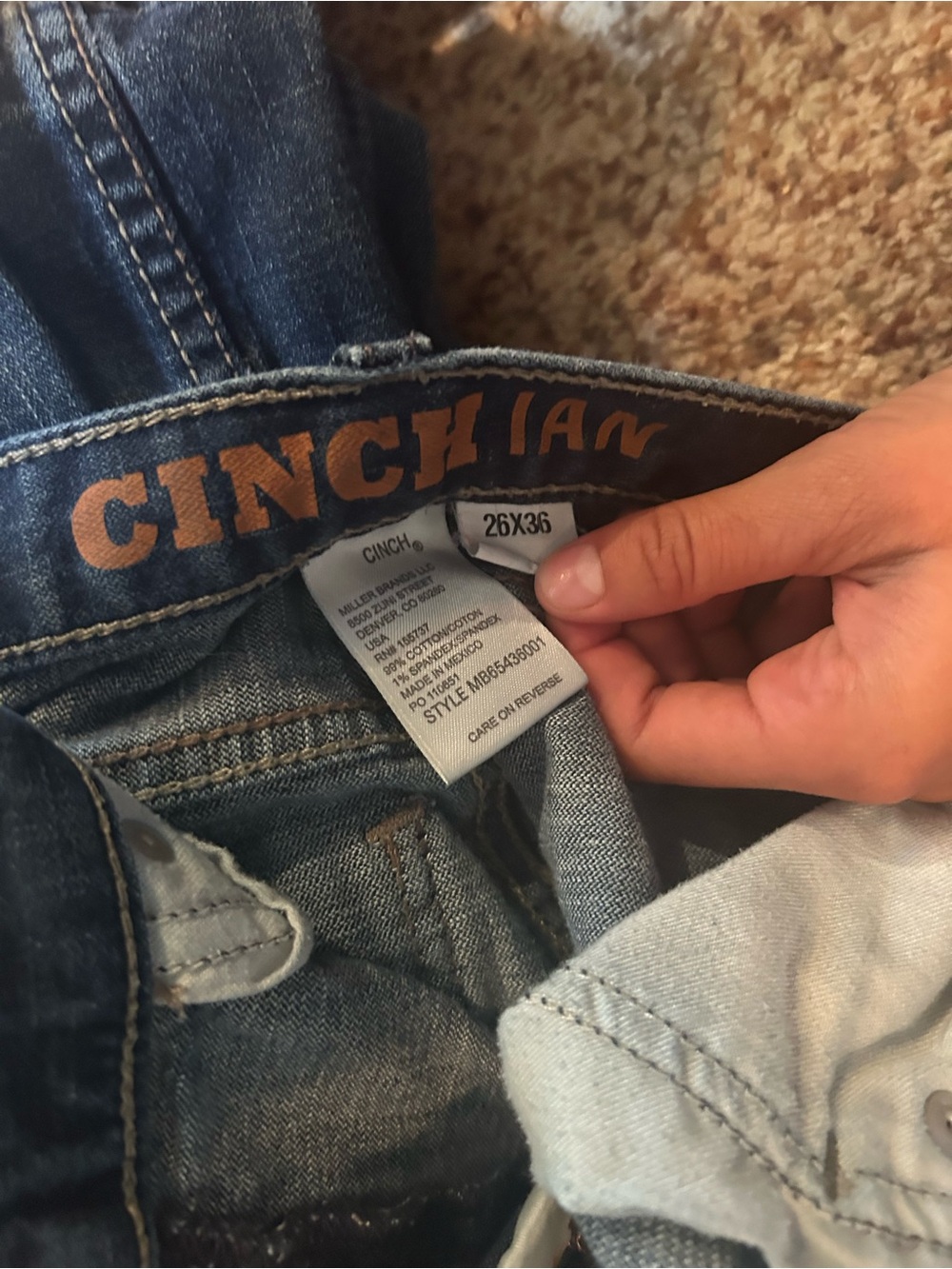 Men's Jeans Subcategory Identification